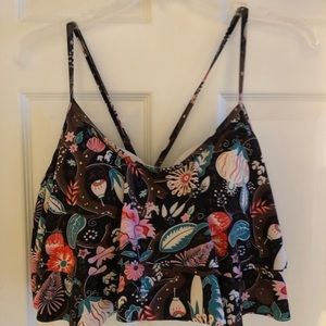 Cocoship floral bikini swimsuit top Size 14
